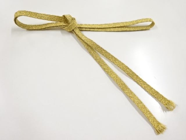 リサイクル　正絹　帯留め用手組三分紐